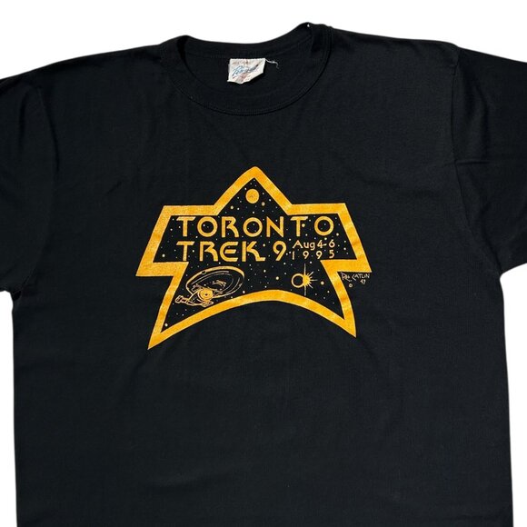 90s Vintage Toronto Trek 9 Sci-Fi Convention T-shirt Science Single Stitch 1995. - Picture 2 of 7
